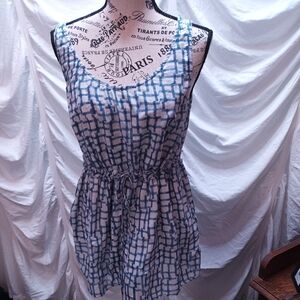 Alfani Blue and White Women's Blouse